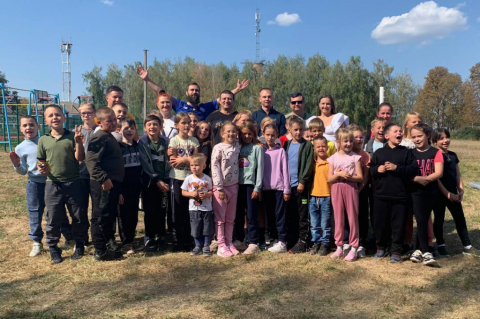 Спортивний дитячій захід у Велико Димерській громаді. За підтримки БО "Українське відродження XXI сторіччя"